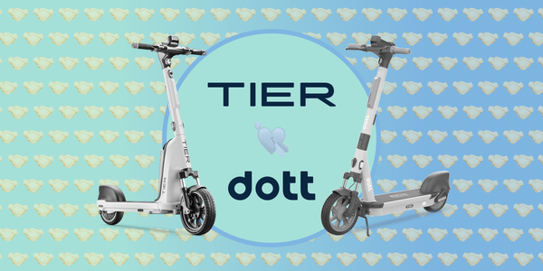 Illustration of Tier and Dott's scooters.